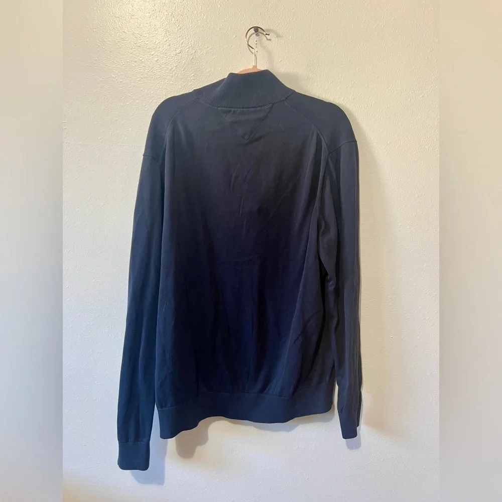 Tommy Hilfiger Men's Q-Zip Cotton Pullover - XXL